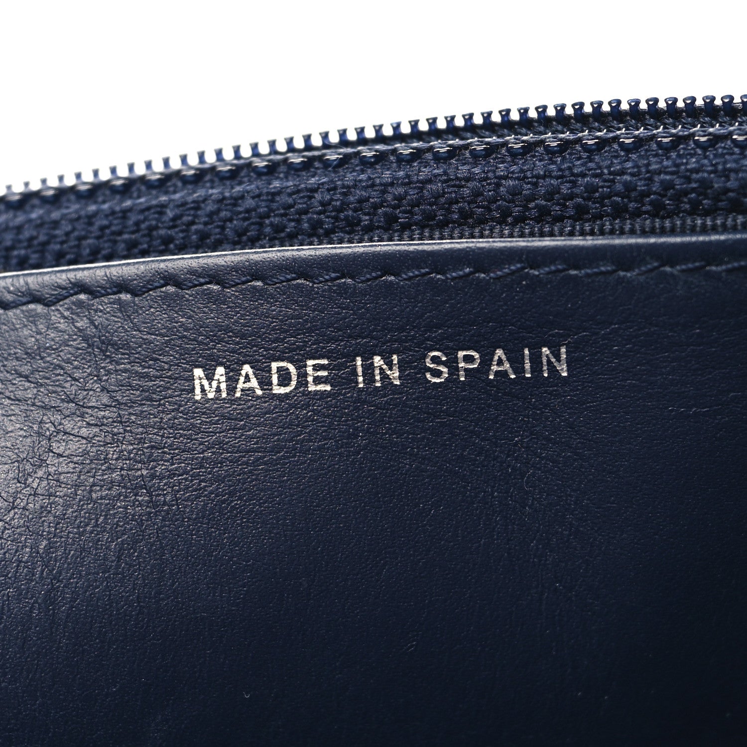 Chanel Caviar Quilted Wallet on Chain WOC Navy Blue 7 of 14