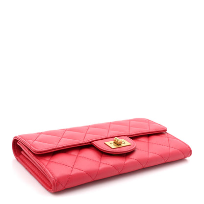 Chanel Calfskin Quilted 2.55 Reissue Flap Wallet Red 4 of 12