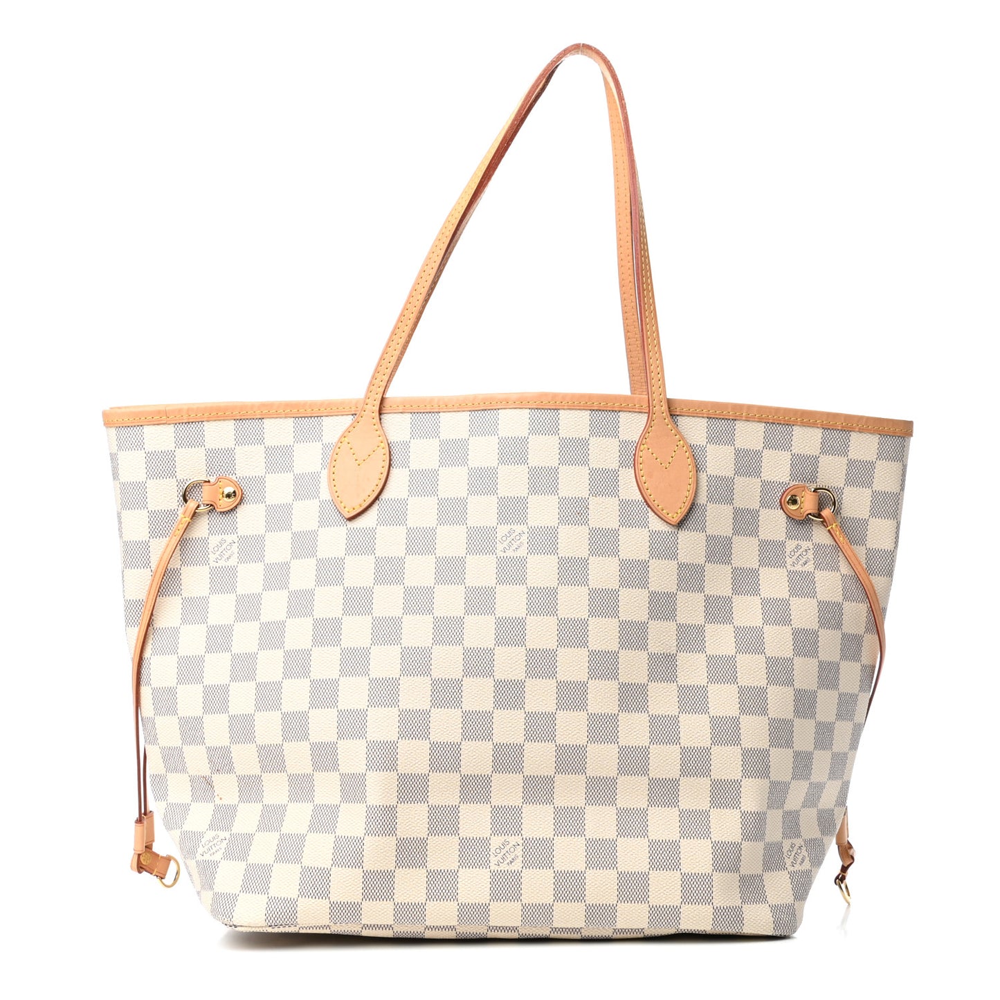 Damier Azur Neo Neverfull MM Rose Ballerine