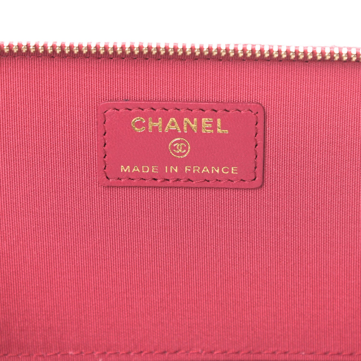 Chanel Lambskin Quilted Small Top Handle Vanity Case With Chain Dark Pink 6 of 11