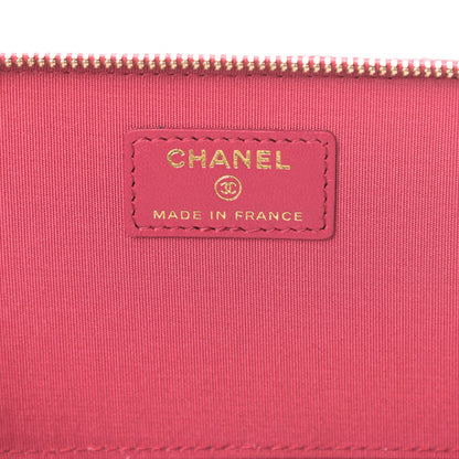 Chanel Lambskin Quilted Small Top Handle Vanity Case With Chain Dark Pink 6 of 11