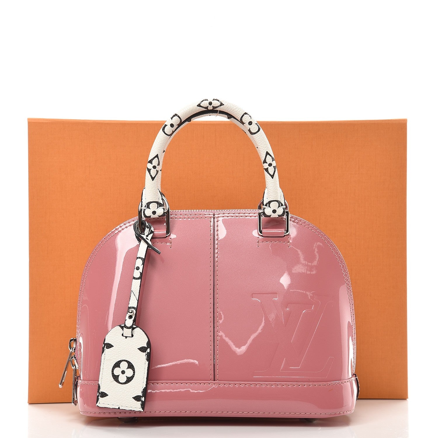 Louis Vuitton Patent Monogram Alma BB Rose Blush 8 of 9