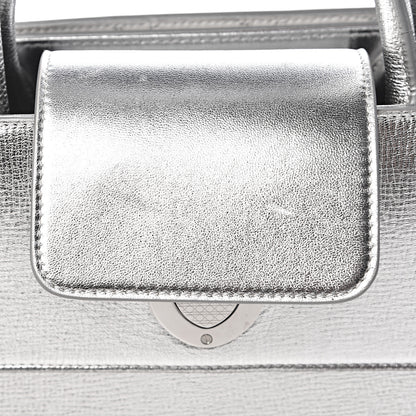 Christian Dior Metallic Grained Calfskin Medium Diorever Flap Silver 8 of 12