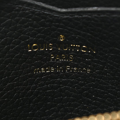 Louis Vuitton Empreinte Monogram Giant Zippy Coin Purse Black Beige 6 of 8