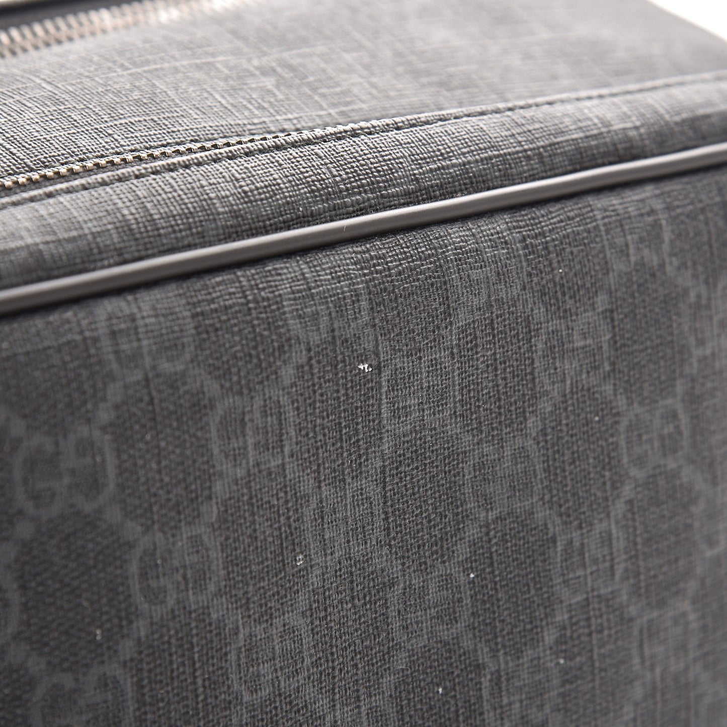 GG Supreme Monogram Toiletry Case Black Grey