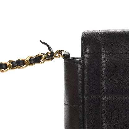 Chanel Lambskin East West Chocolate Bar Flap Black 11 of 15