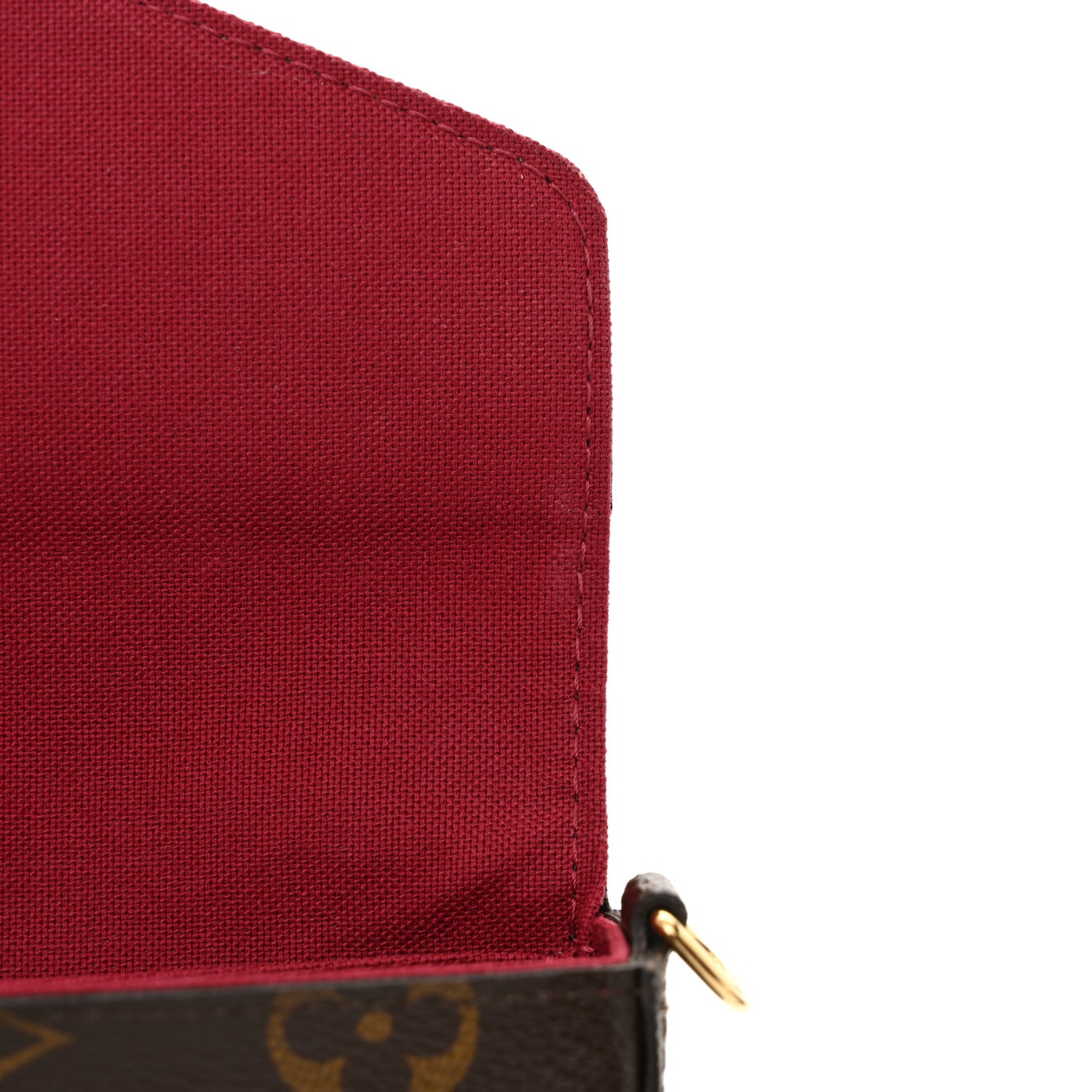 Louis Vuitton Monogram Pochette Felicie Chain Wallet Fuchsia 12 of 15