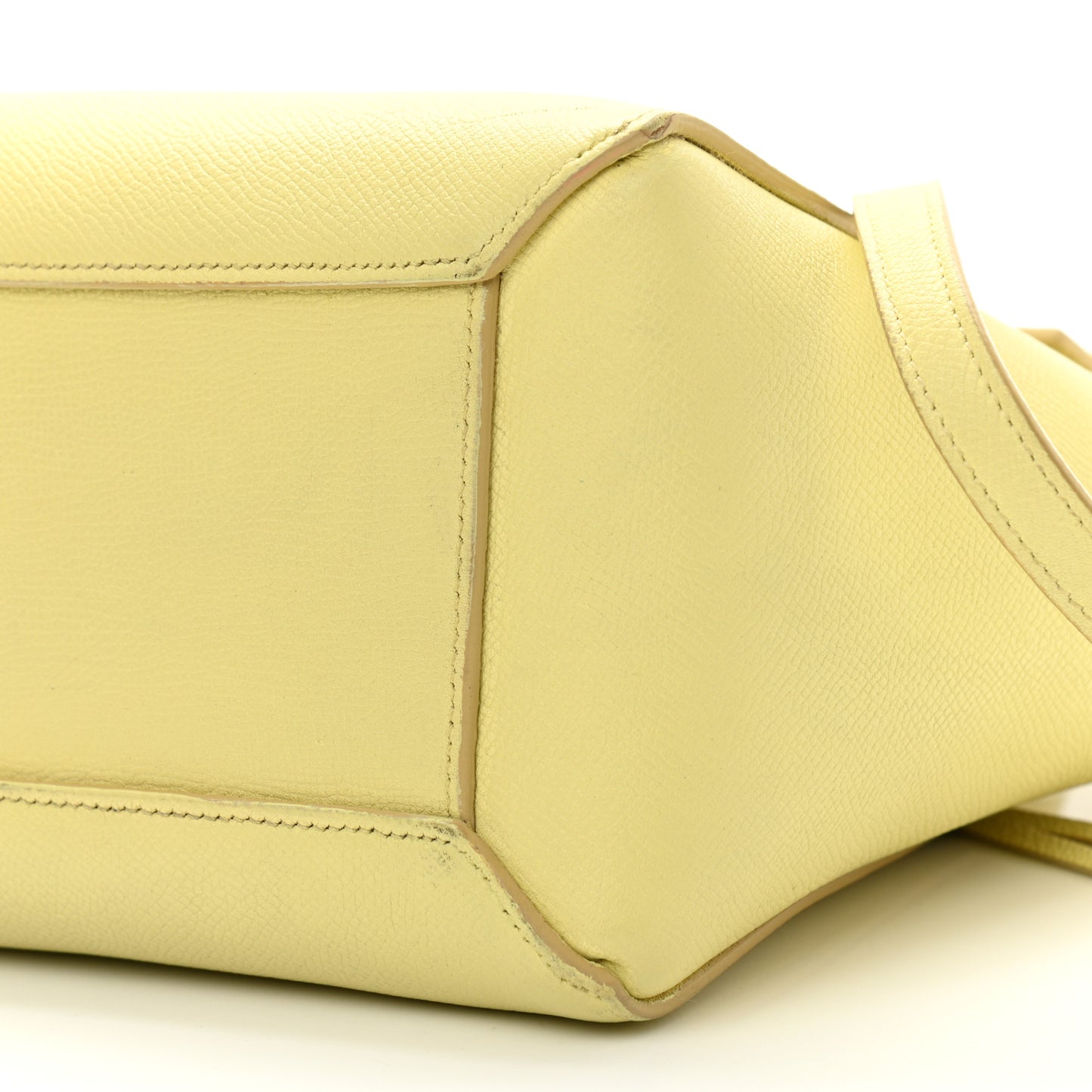 Grained Calfskin Micro Belt Bag Bergamote