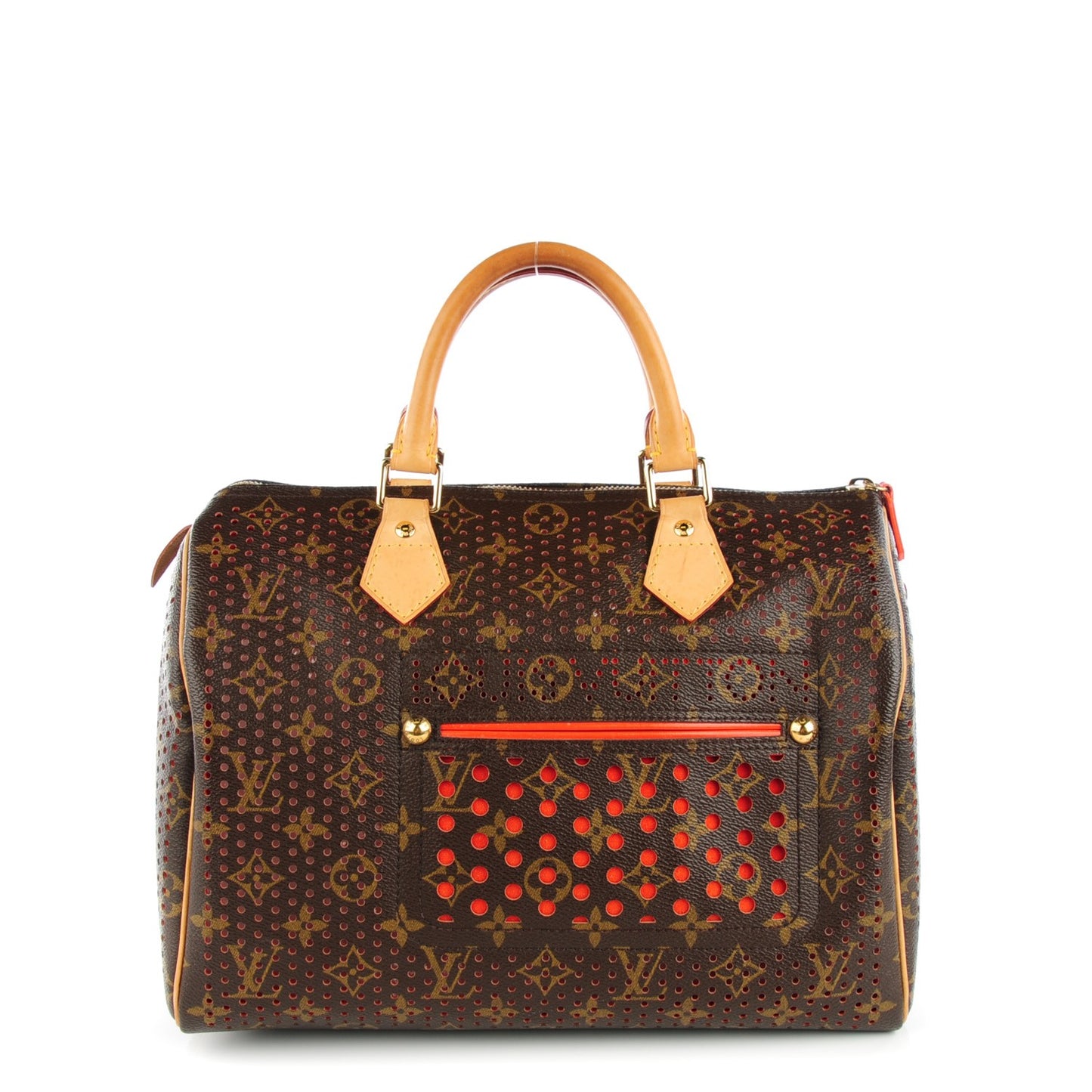 Monogram Perforated Speedy 30 Orange