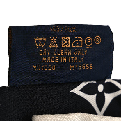 Louis Vuitton Silk Monogram Confidential Bandeau Black 4 of 5