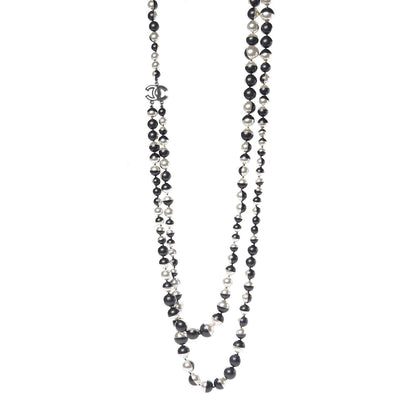 Chanel Pearl CC Long Necklace Grey 1 of 5