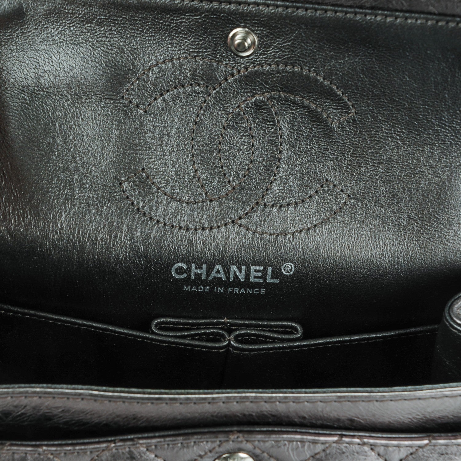 Chanel Metallic Aged Calfskin 2.55 Reissue 224 Flap Silver 7 of 8