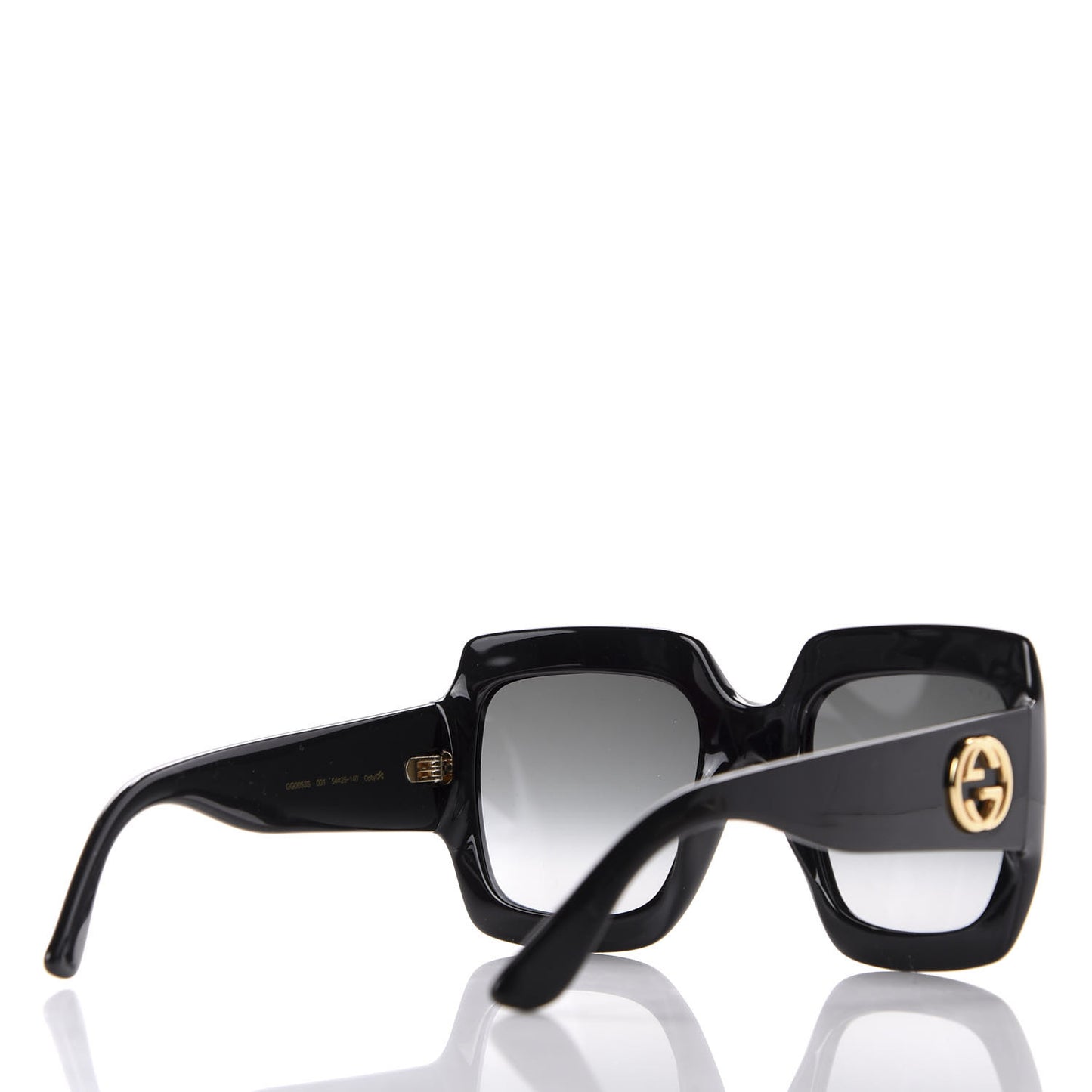 Acetate Square Frame Sunglasses GG0053S Black