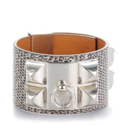 Hermes Lizard Collier De Chien CDC Bracelet S Ombre 1 of 8