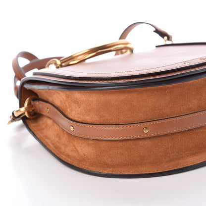 Chloe Calfskin Suede Medium Nile Bracelet Bag Caramel 5 of 8