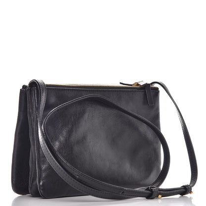 Celine Lambskin Small Trio Crossbody Bag Black 3 of 11