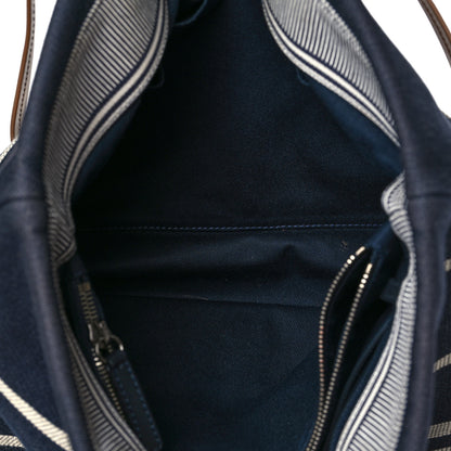 Chanel Denim Shopping Tote Blue 4 of 7