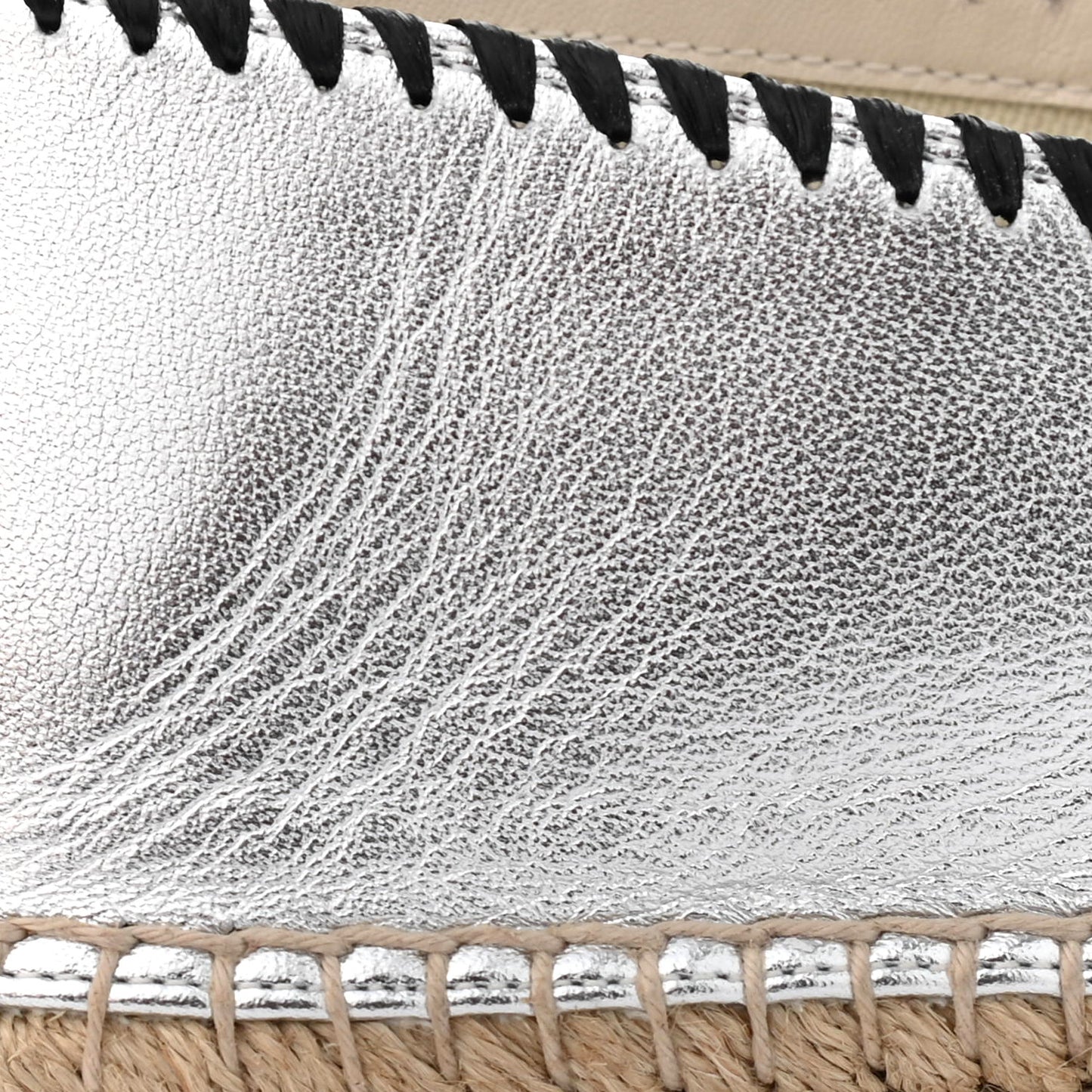 Metallic Nappa GG Marmont Espadrilles 39 Silver