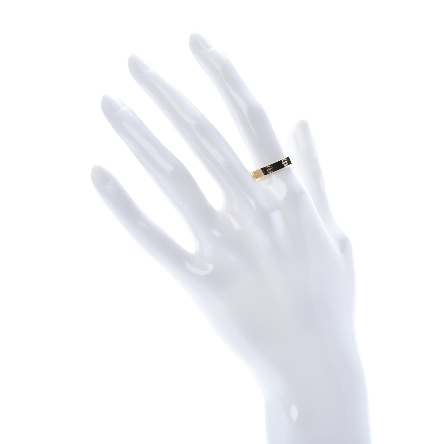 18K Yellow Gold 3.5mm LOVE Wedding Band Ring 54 7
