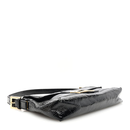 Fendi Vitello Naplak Medium Convertible Baguette Black 4 of 9