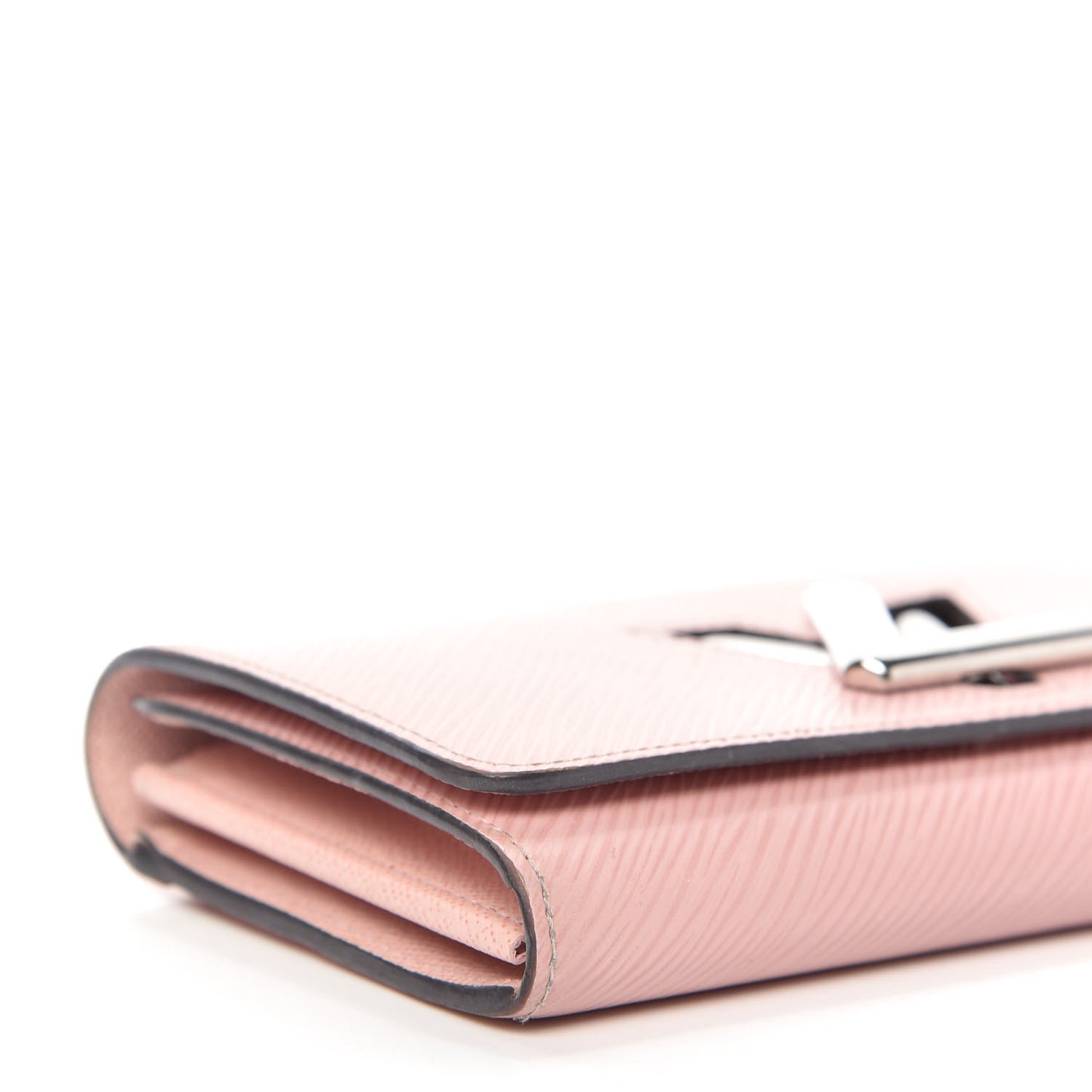 Epi Twist Wallet Rose Ballerine