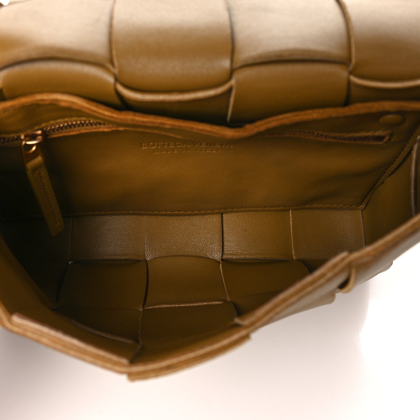 Lambskin Maxi Intrecciato Cassette Crossbody Bag Acorn