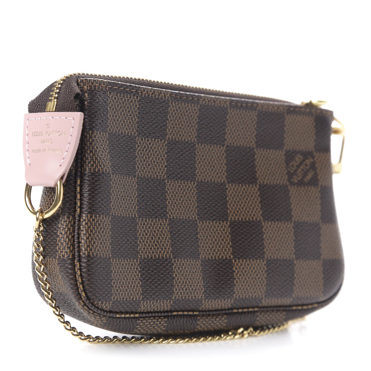 Damier Ebene 2020 Christmas Animation Big Wheel Mini Pochette Accessories Rose Ballerine