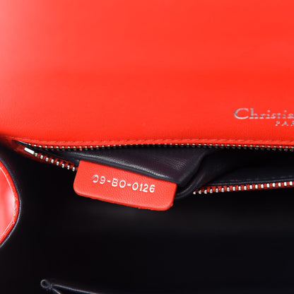 Christian Dior Patent Micro-Cannage Medium Diorama Flap Bag Red 10 of 11