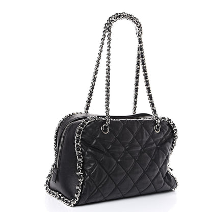 Chanel Calfskin Chain Around Bowler Black 2 of 11