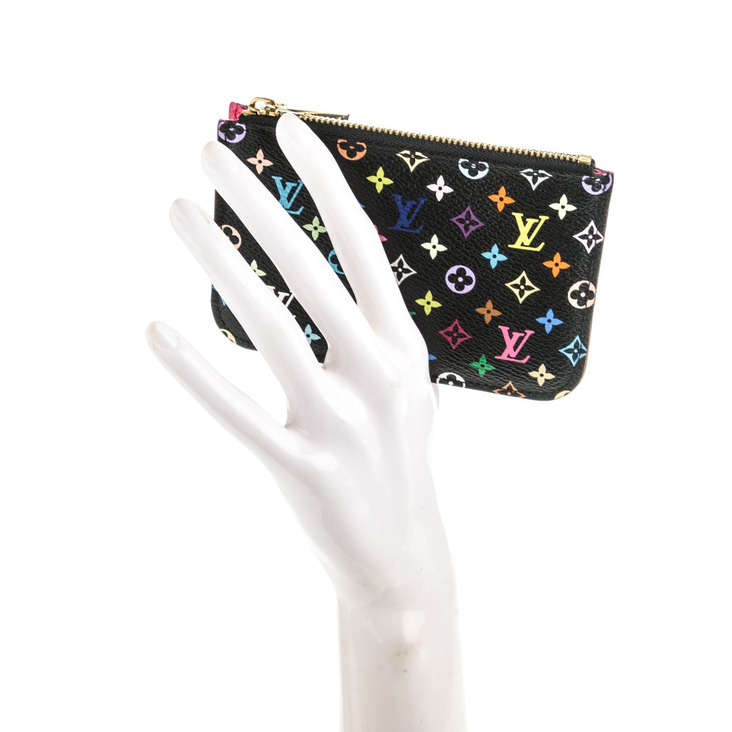 Monogram Multicolor Key Pouch Black Grenade