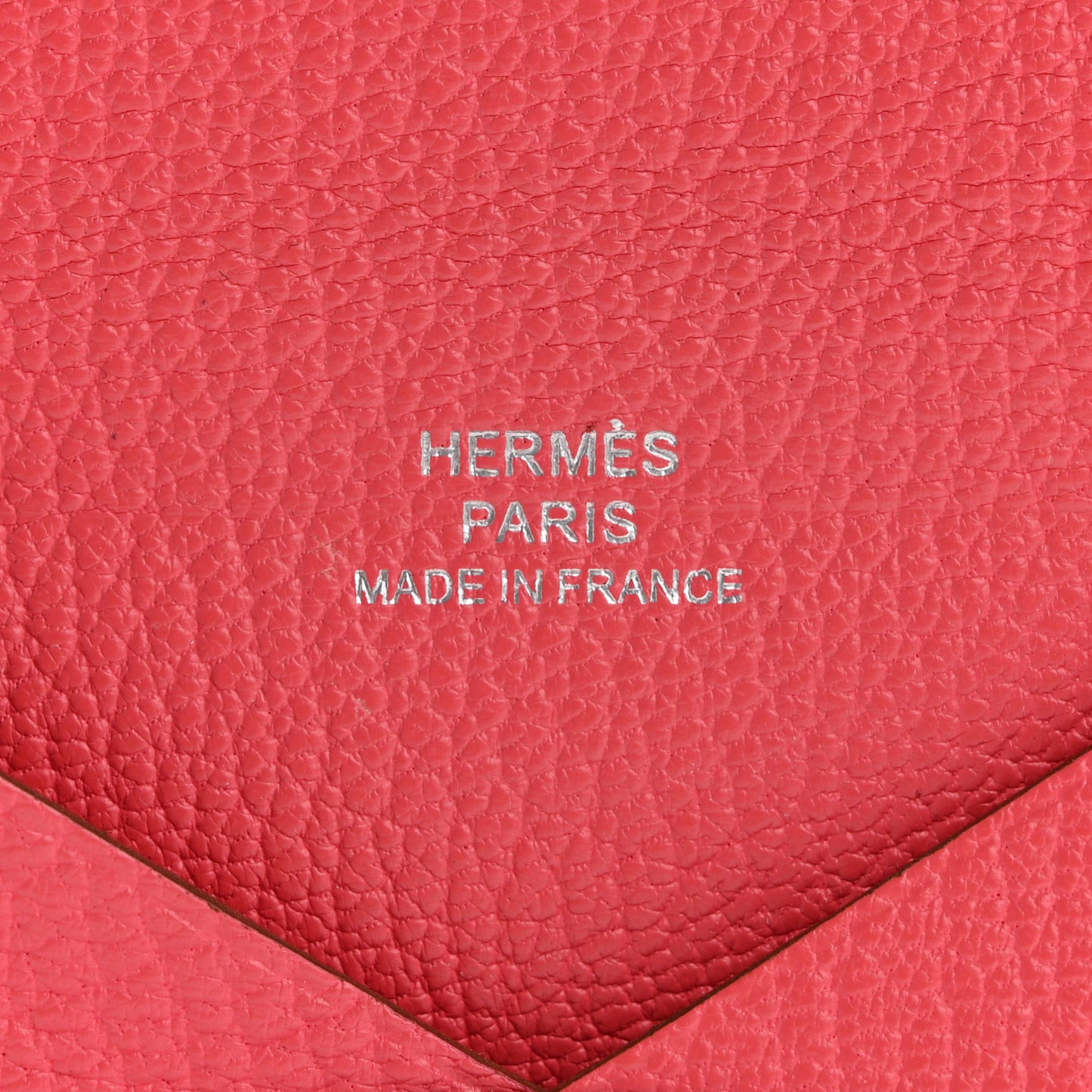 Chevre Mysore Calvi Card Case Rose Lipstick