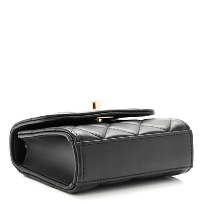 Chanel Lambskin Quilted Mini Trendy CC Chain Wallet Black 4 of 9