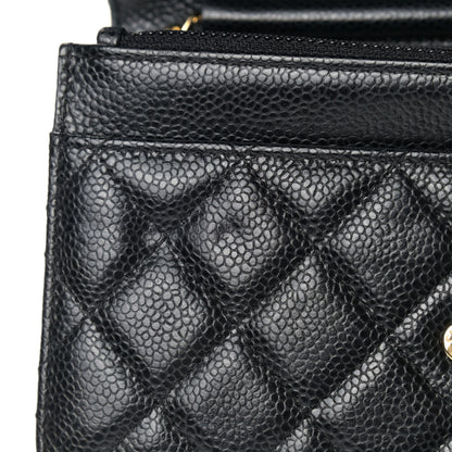 Chanel Caviar Quilted Wallet On Chain WOC Black 12 of 12