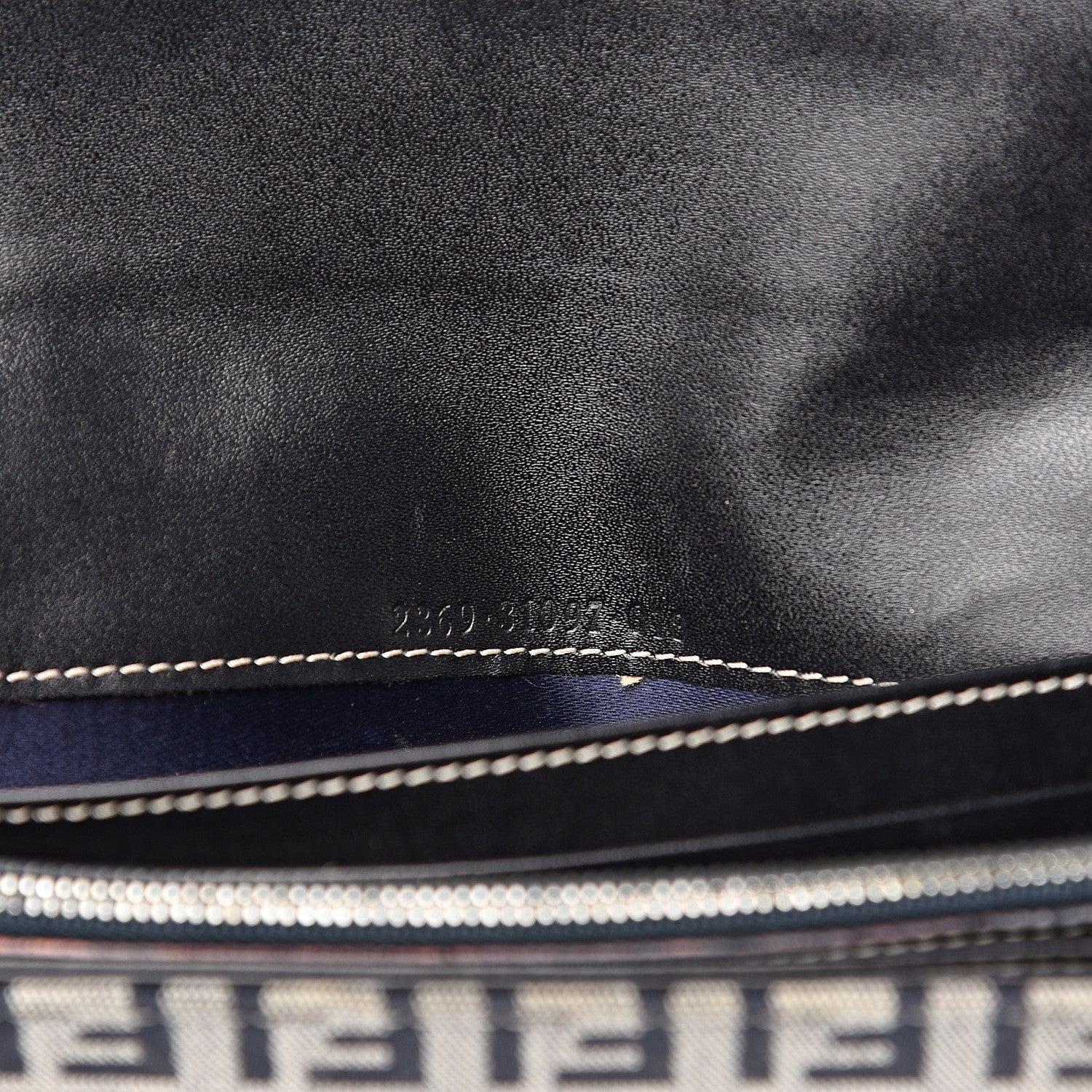 Fendi Zucchino Forever Continental Wallet Navy 5 of 11