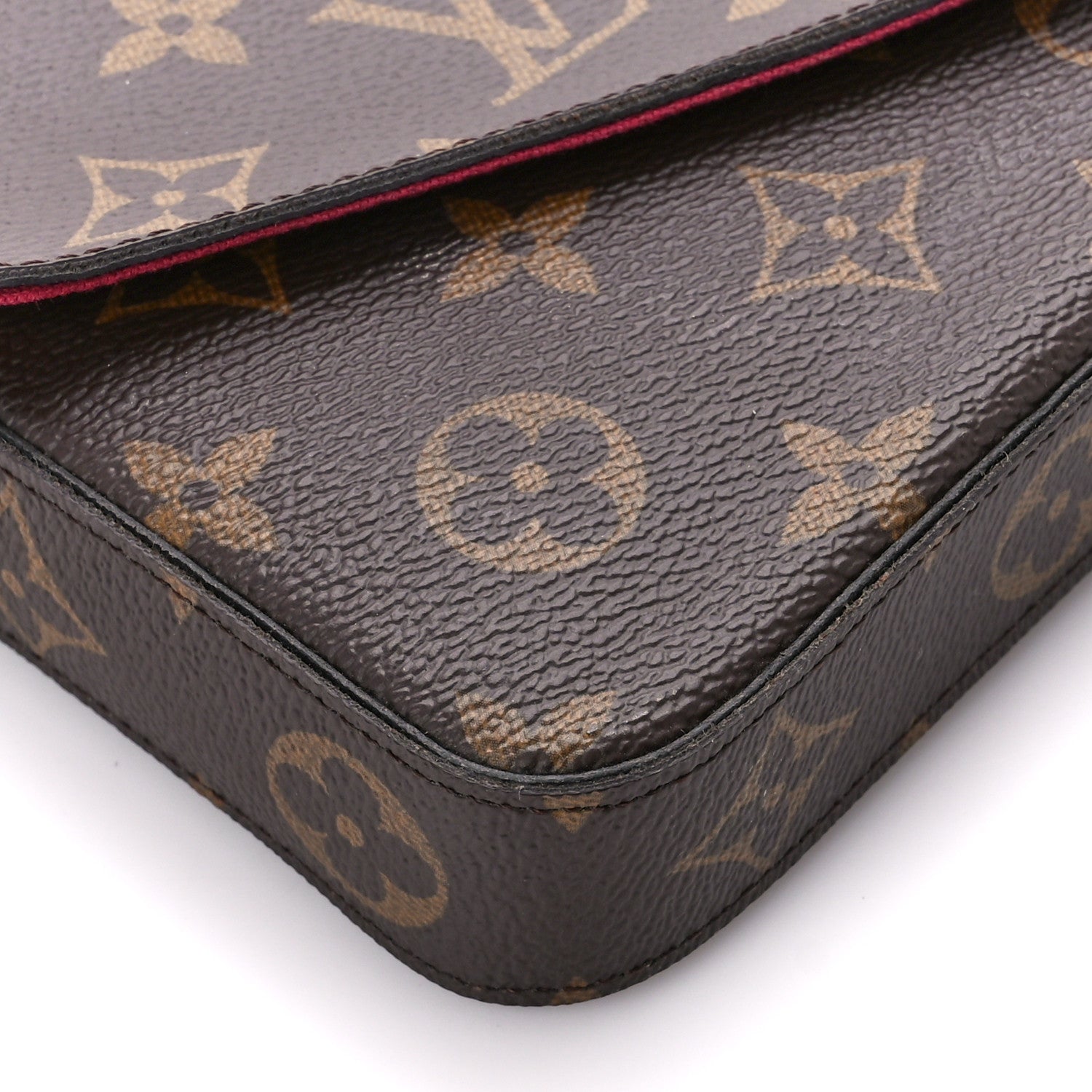 Louis Vuitton Monogram Pochette Felicie Chain Wallet Fuchsia 12 of 13
