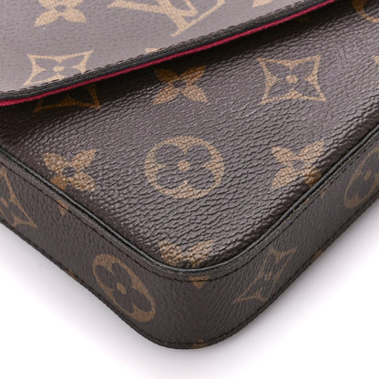 Louis Vuitton Monogram Pochette Felicie Chain Wallet Fuchsia 12 of 13