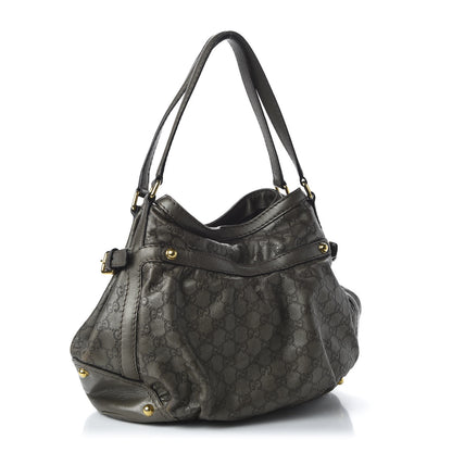 Gucci Guccissima Medium Jockey Tote Grey 3 of 13