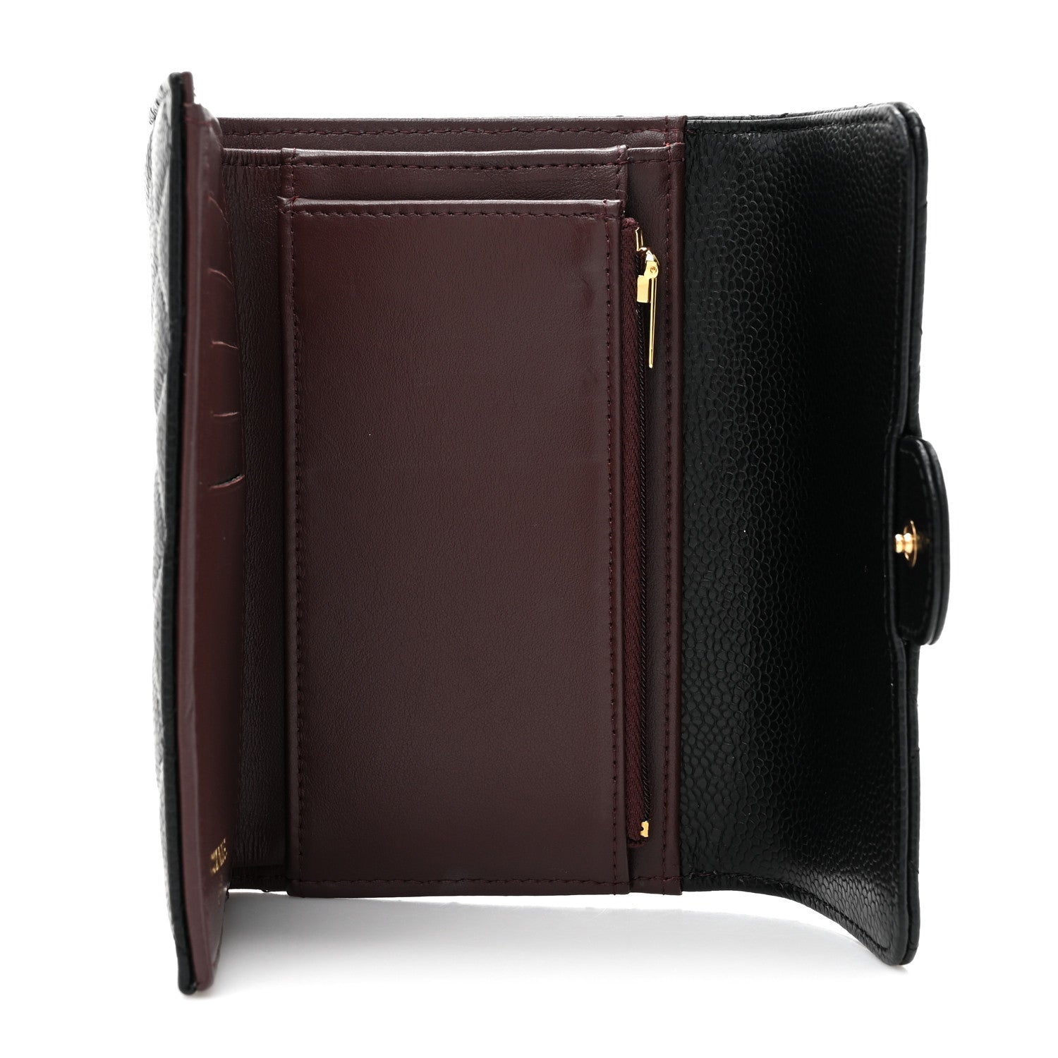 Chanel Caviar Quilted Medium Flap Wallet Black 5 of 8