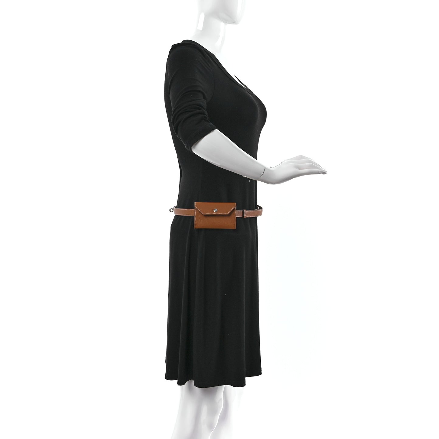 Epsom Kelly Pocket Belt Gold