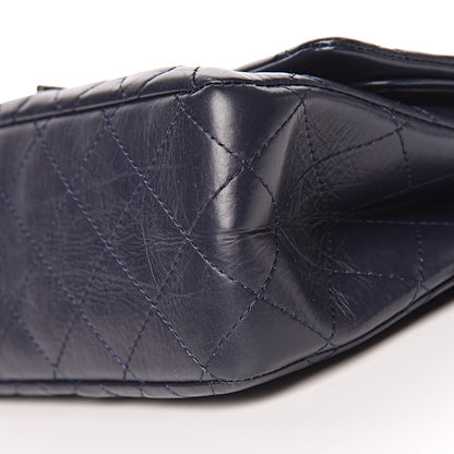 Chanel Aged Calfskin Quilted 2.55 Reissue 227 Flap Navy Blue 10 of 11