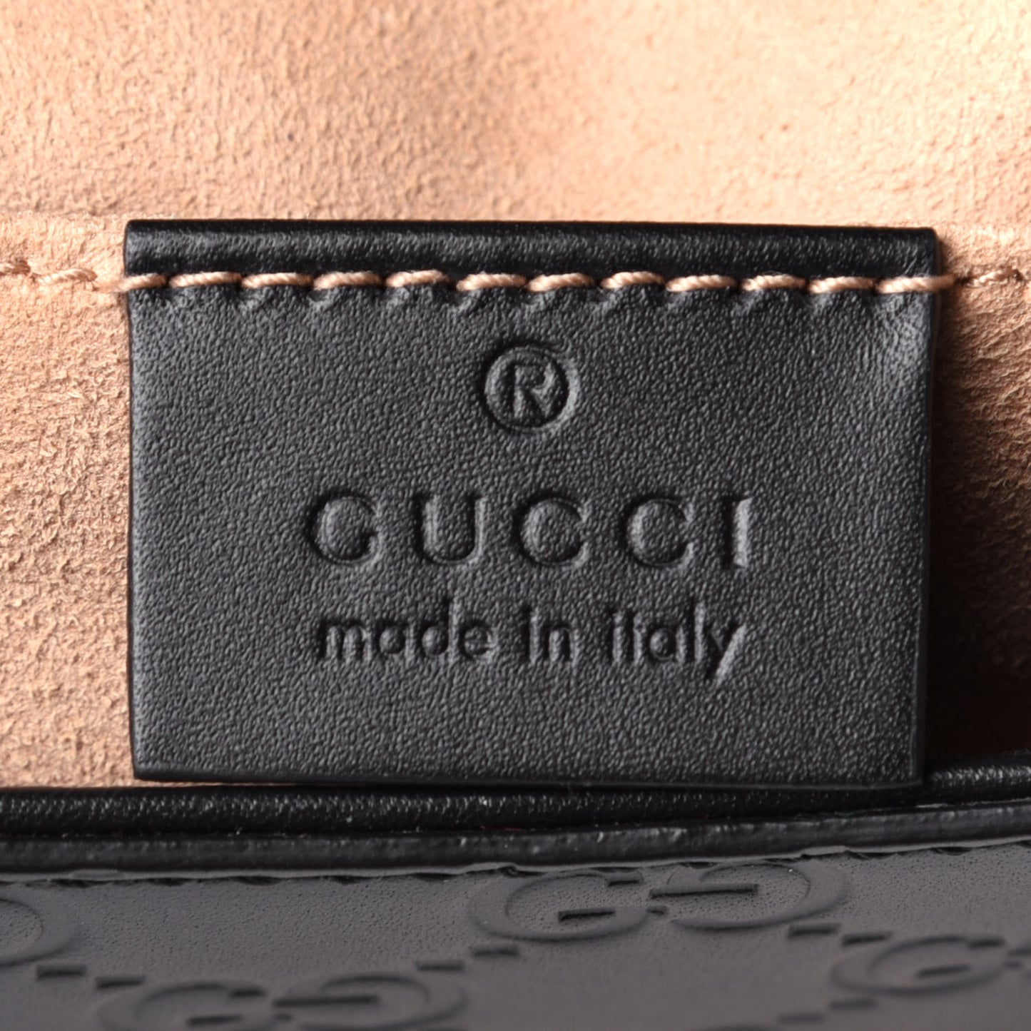 Guccissima Web Medium Padlock Messenger Shoulder Bag Black