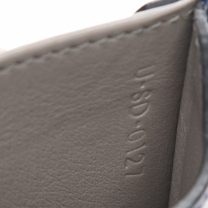 Celine Baby Drummed Calfskin Bi-Color Card Holder Marine Stone 7 of 8