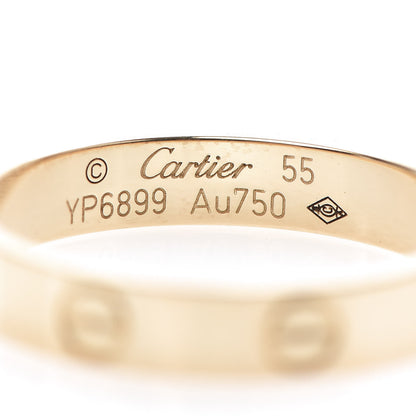 Cartier 18K Yellow Gold 3.5mm LOVE Wedding Band Ring 55 7.25 4 of 4