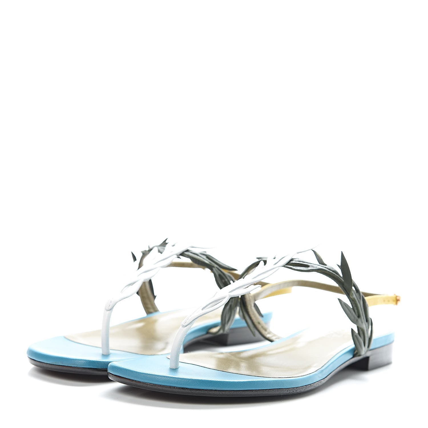 Hermes Calfskin Myrthe Sandals 37 3 of 9