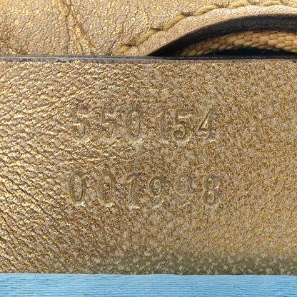 Gucci Metallic Nappa Matelasse Heart Mini GG Marmont Round Shoulder Bag Oro Vecchio Rosa 7 of 12