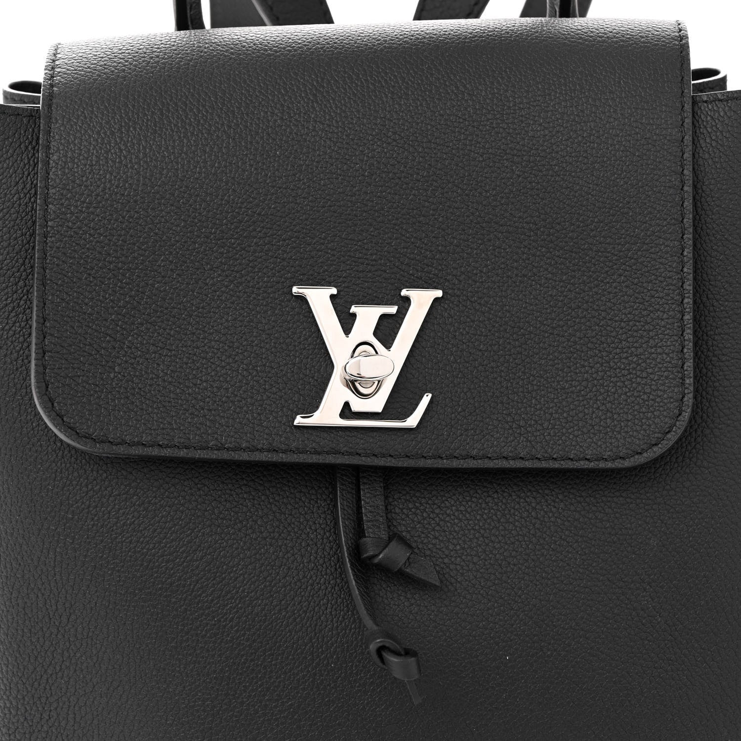Louis Vuitton Calfskin Lockme Backpack Black 8 of 10