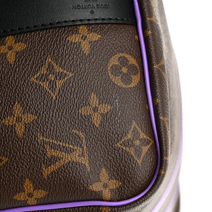 Louis Vuitton Monogram Macassar LV Colormania Keepall Bandouliere 50 Purple 9 of 9