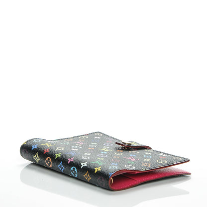 Louis Vuitton Monogram Multicolor Small Ring Agenda Cover Black Grenade 4 of 6