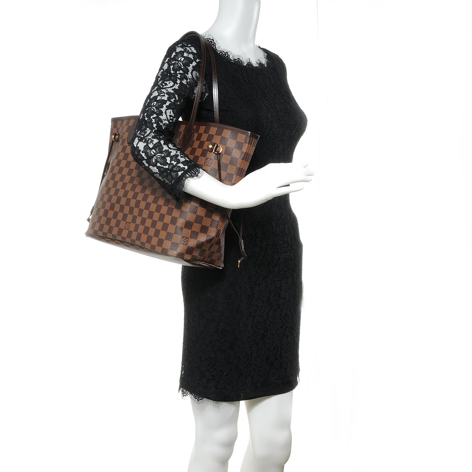 Louis Vuitton Damier Ebene Neverfull MM 2 of 7