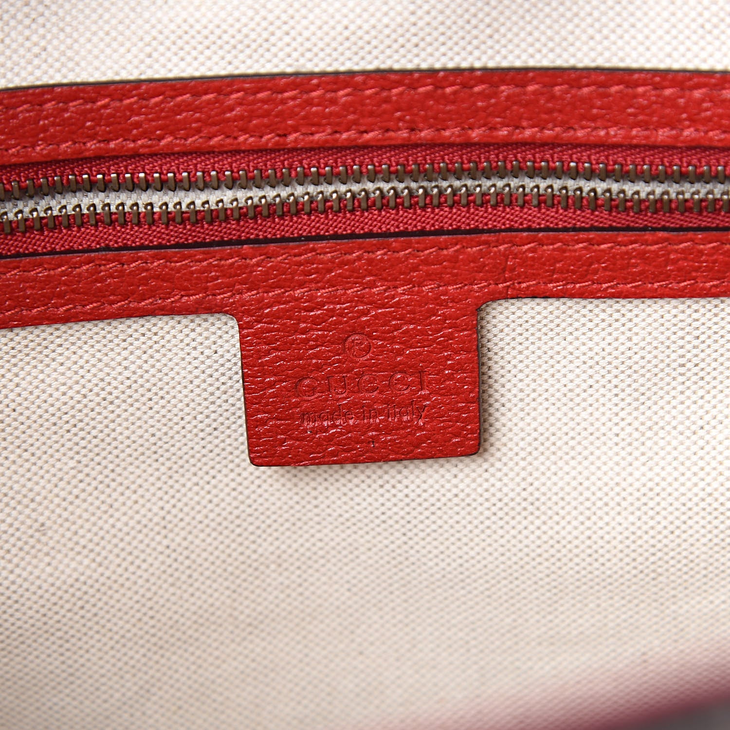 Gucci Soft GG Supreme Monogram Web Bosco Patch Small Crossbody Tote Beige Malva Hibiscus Red 6 of 10